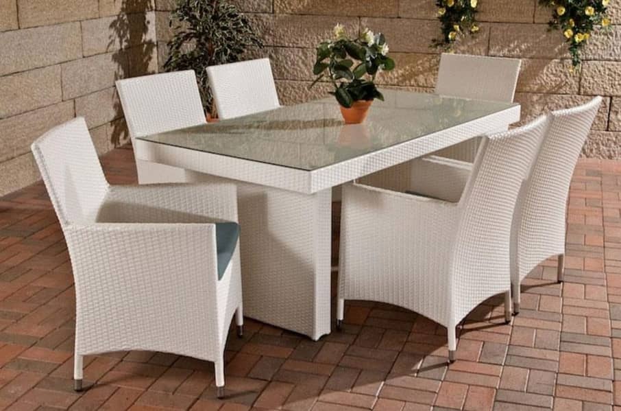 pvc chairs/5 seater dining/chairs/center tables/cane outdoor chai 15