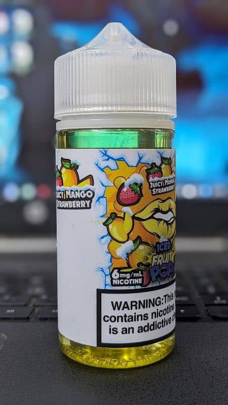 Iced POP (Juicy Mango Strawberry) Vape Flavor 6mg 100ml 1