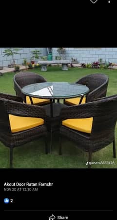 rattan dining table/5 seater dining/chairs/center tables/outdoor chai 0