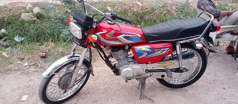 honda 125 2022 full ganian red color 1