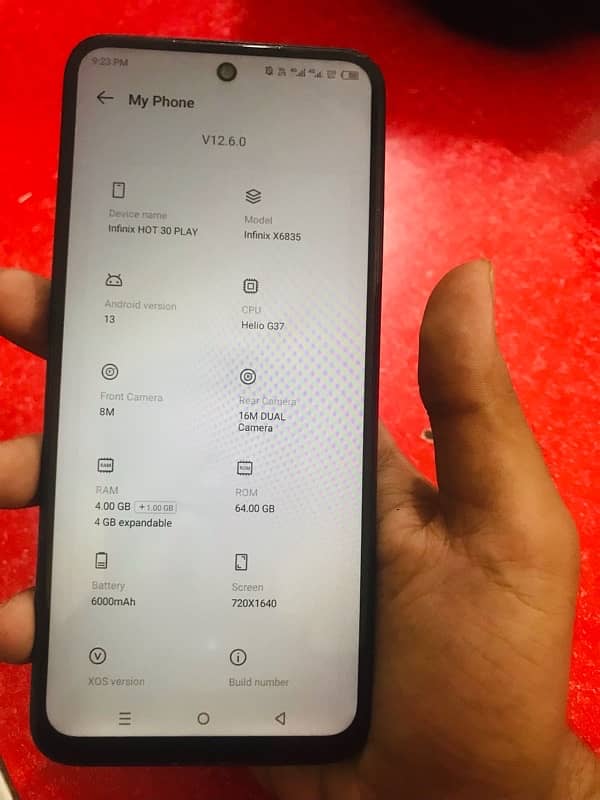 Infinix Hot 30 play 4/64 1