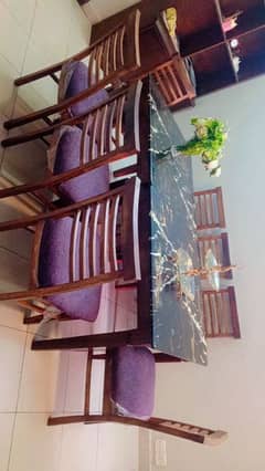 8 chair and double dining table