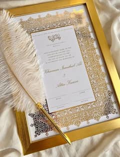 Luxury Nikkah Certificates - Wedding Certificate - Frames