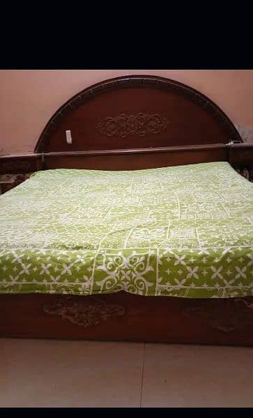 shesham wood bed set 0