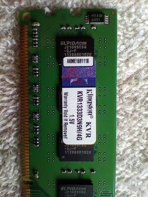 4 GB RAM DDR3 1333 mhz 1