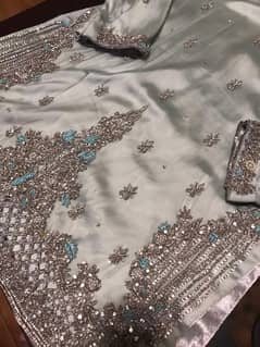 Brand new fully embroidered Garara shirt with crystal dupatta