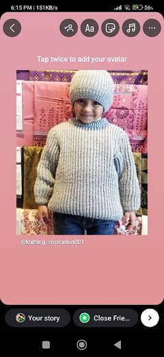 knitted handmade sweaters and caps available on demand