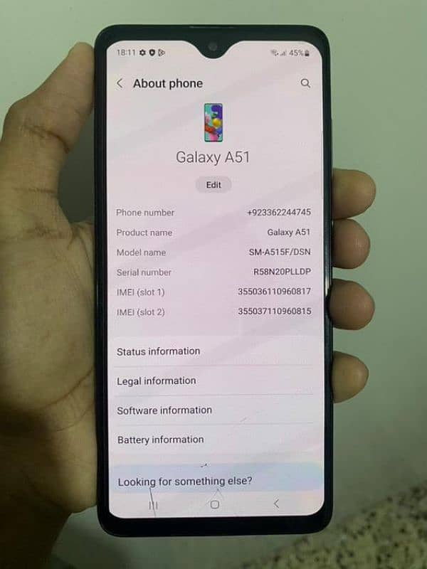 Samsung a51 6/128 offical pta approved for sale 4