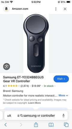 Samsung VR controller