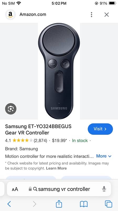 Samsung VR controller 0