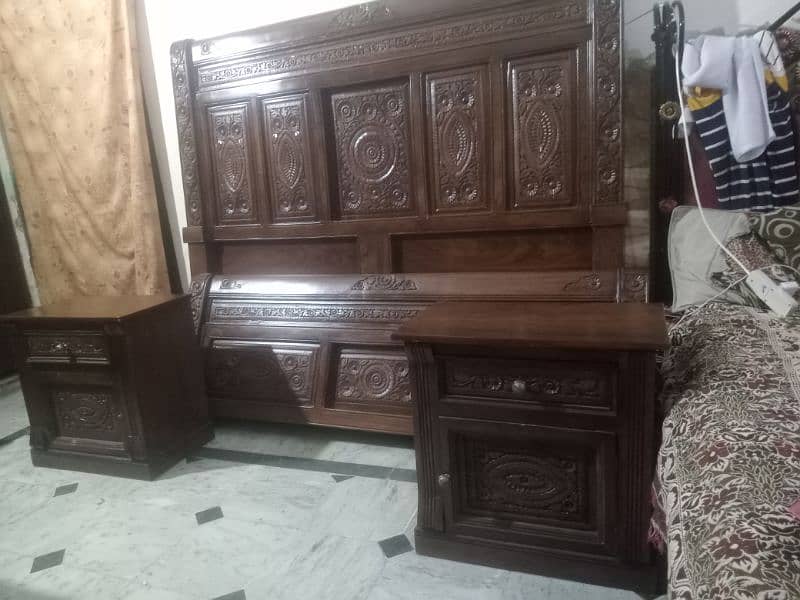 solid wood bed set 4