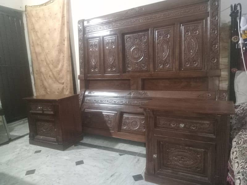 solid wood bed set 5