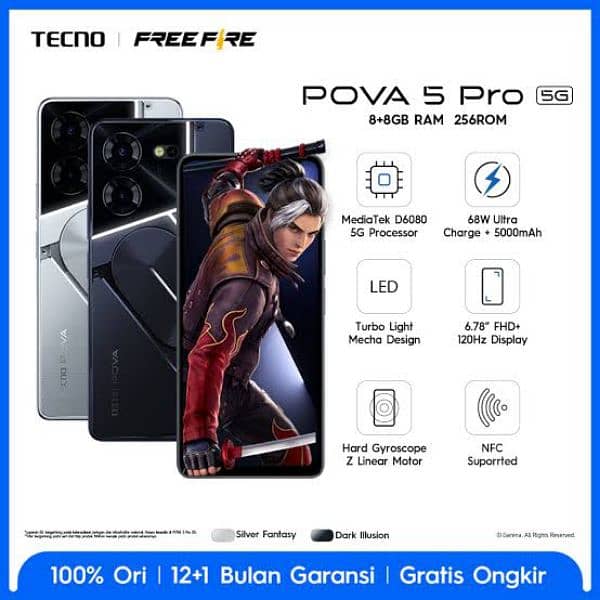 Tecno Pova 5 Pro 5G available for sale 0