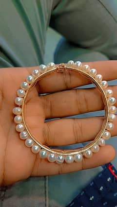 Real Pearls Kara Bangles 0