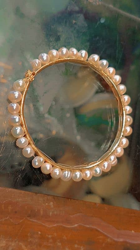 Real Pearls Kara Bangles 2