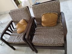 5 seater sofa set . . wooden