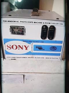 110 volt converter stabilizer Sony 3kw