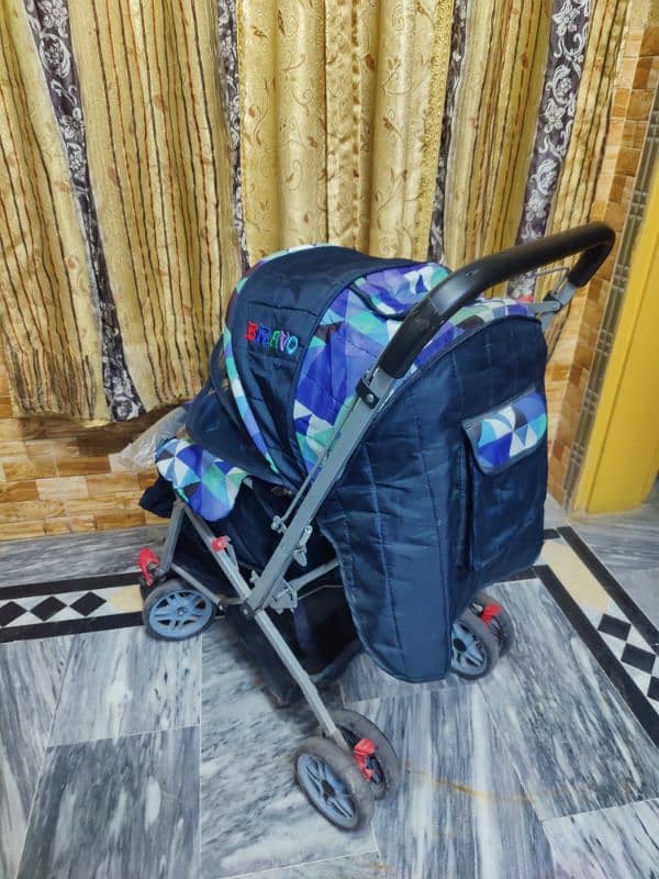 pram / stroller & Swing Jhola in Excellent Condition Just like New. 4