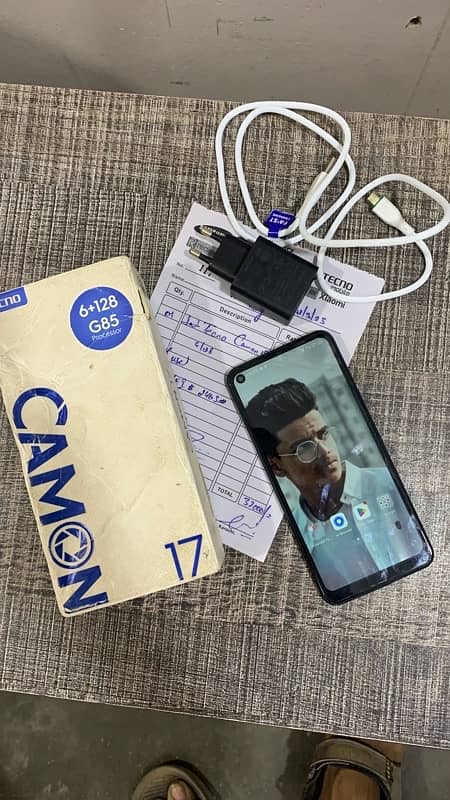 tacno camon 17 6/128GB with box charger 10/9 2