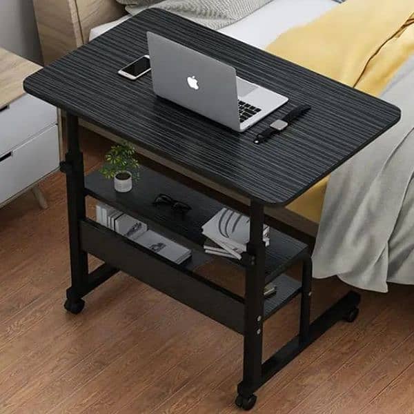 Adjustable height laptop table,study table , with bookshelfs 0