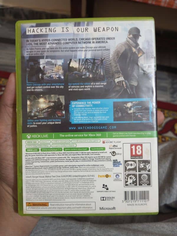 Watch Dogs Xbox 360 1