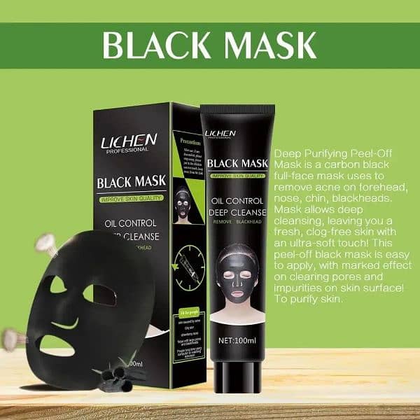 Black Face mask, Free Cash on delivery available all over Pakistan 3