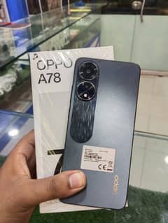 oppo A78 8/256 new condition mobile with box and charger 0