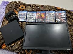 Ps4 1TB Slim with 27inch Gaming LED And 5games