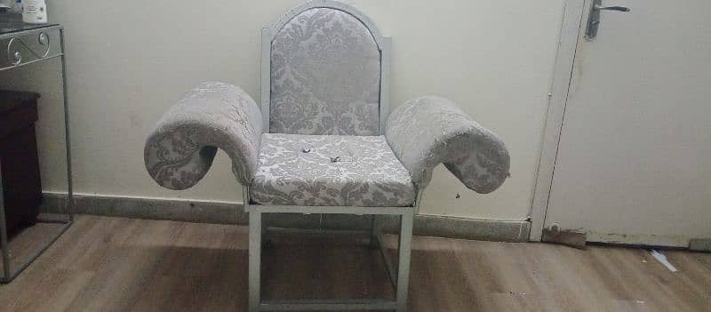 rod iron single sofa set pair 0