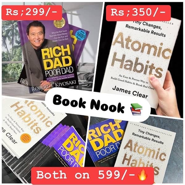 Atomic habit and Rich dad poor dad 0