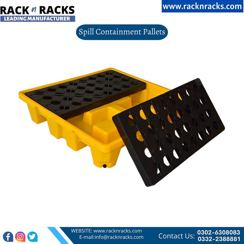 HEAVY DUTY STORAGE RACK BOLTLESS RACK PLASTIC PALLET SPILL PALLET 11