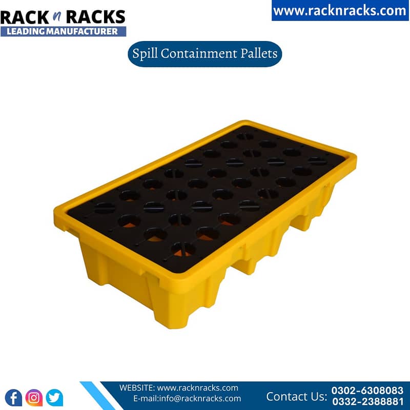 HEAVY DUTY STORAGE RACK BOLTLESS RACK PLASTIC PALLET SPILL PALLET 13