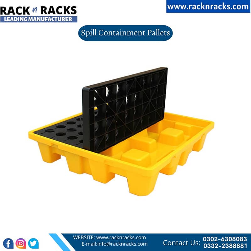 HEAVY DUTY STORAGE RACK BOLTLESS RACK PLASTIC PALLET SPILL PALLET 17