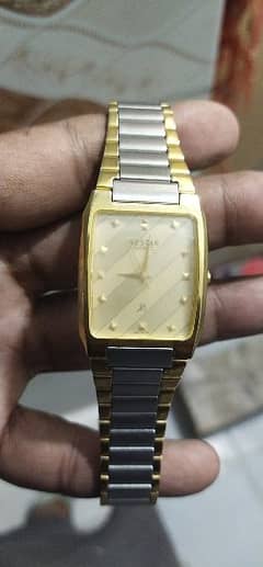 westar branded gold plated watch