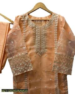 women 3 piece stitched suit free delivery all over Pakistan 0