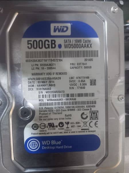 500GB hard disk PC 1