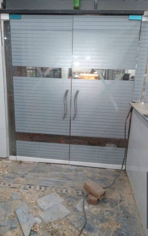 we deal in all kind of glass work shower cabin shop front Aluminium 10