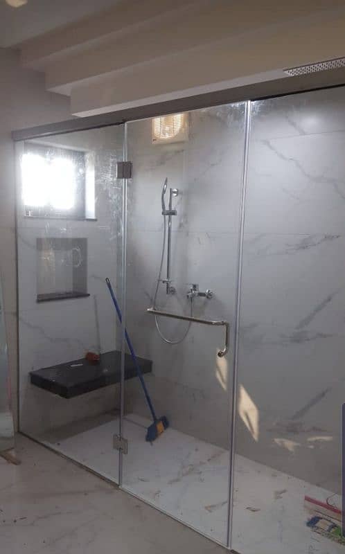 we deal in all kind of glass work shower cabin shop front Aluminium 15