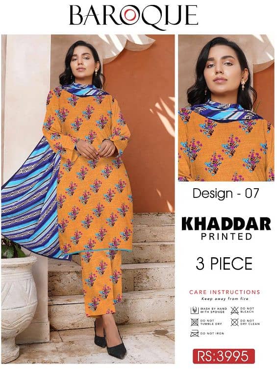 Khaddar Printed Allover (3 Piece) 2