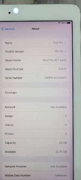 Apple iPad Pro A1674 32GB. PTA aproved 6