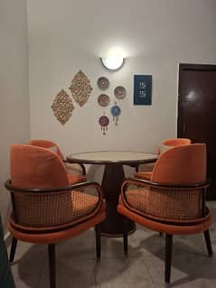 Brand New Dining Table with 4 Sofa Chairs