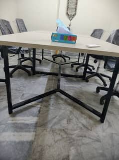 Meeting Room Table and 8 Chairs Untouched Like Brand New