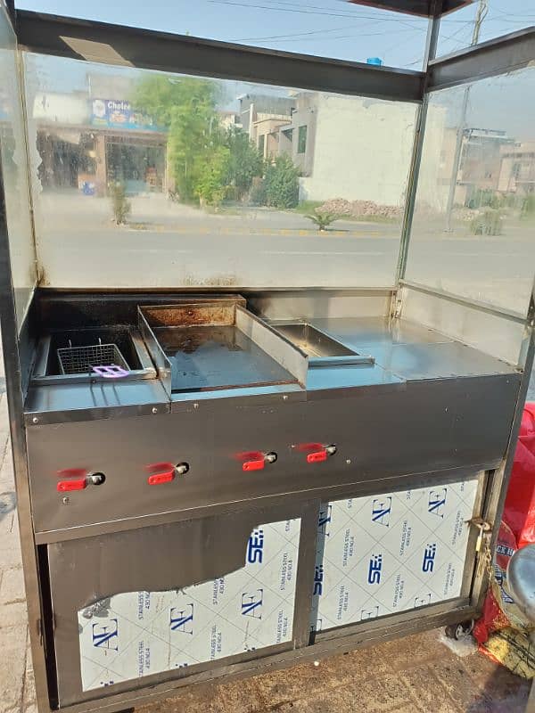 A1 Condition Burger With Fryer Counter For Sale 1