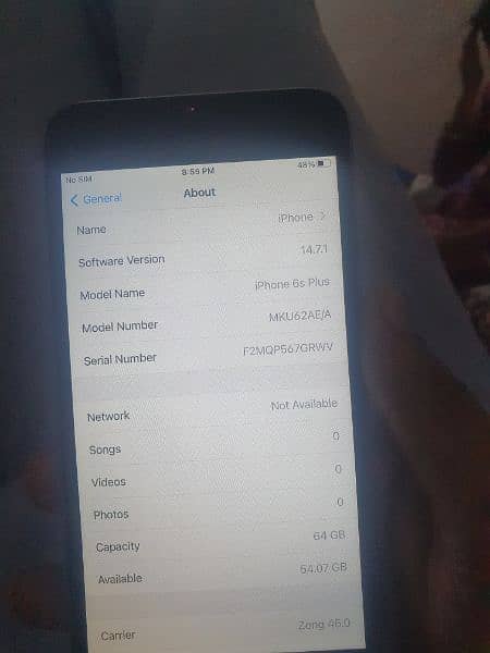 iphone6splus 10 bt 8 conditions pta approved. fingerprint all working. 8