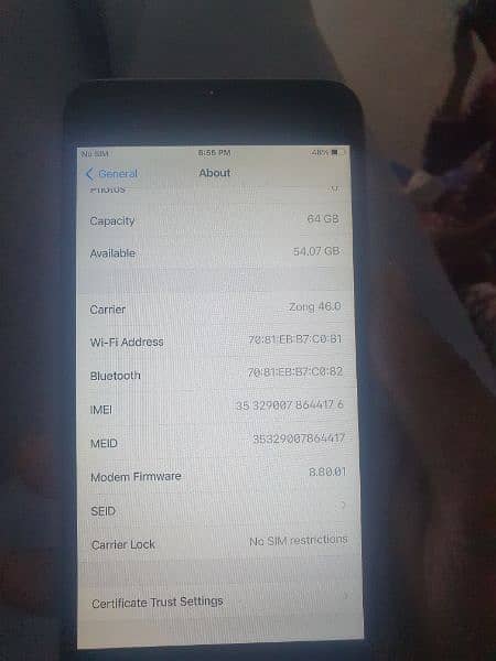 iphone6splus 10 bt 8 conditions pta approved. fingerprint all working. 9