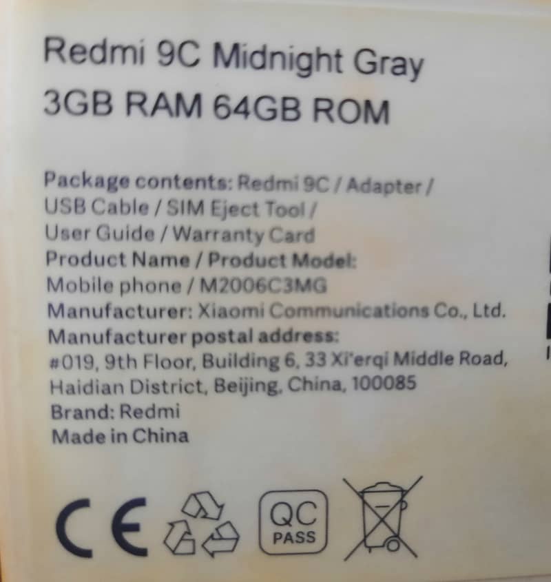 Redmi 9c mobile phone 7