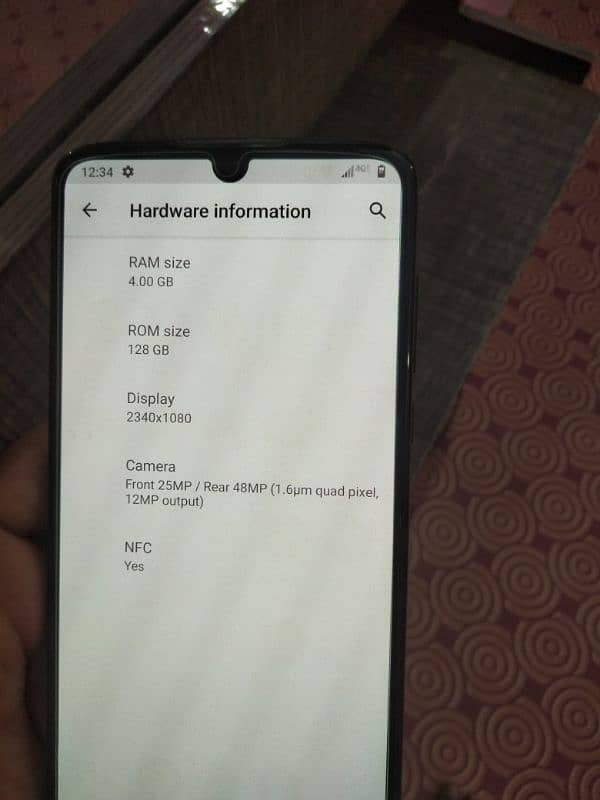 My mobile for selling Motorola z4 4gb ram 128gb rom pta approved 3