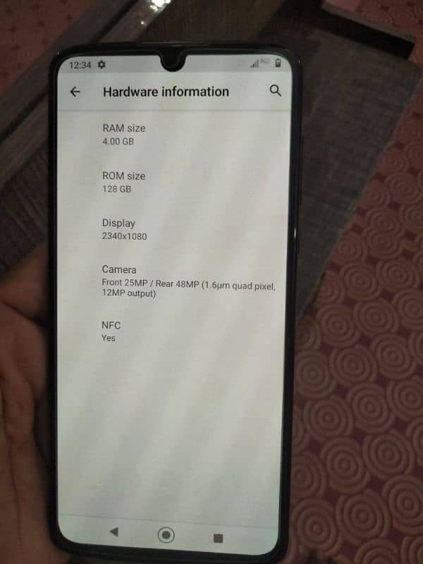 My mobile for selling Motorola z4 4gb ram 128gb rom pta approved 4