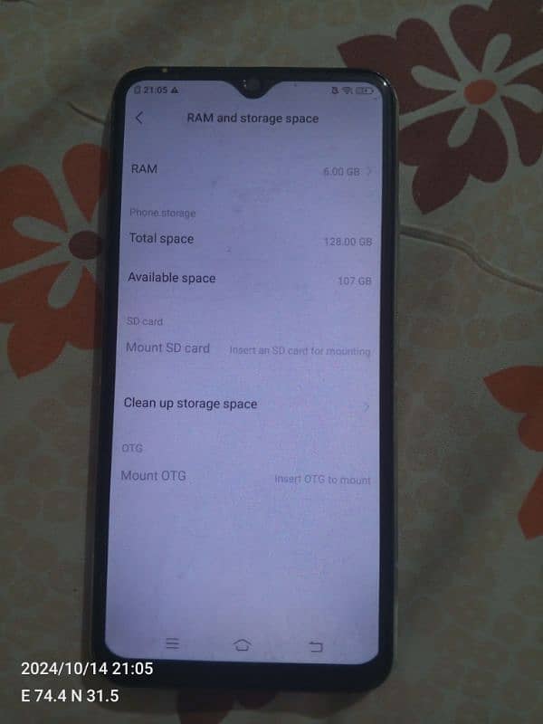 vivo Y17  koi fault nahi  ,non pta 6 ,128 1