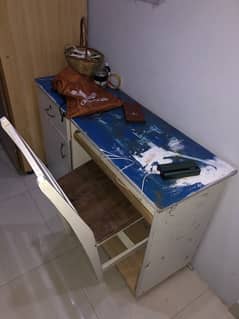 wooden table with chair 0